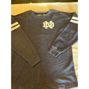 Notre Dame‎ Fighting Irish NCAA Top Gray Long Sleeve Spirit Jersey